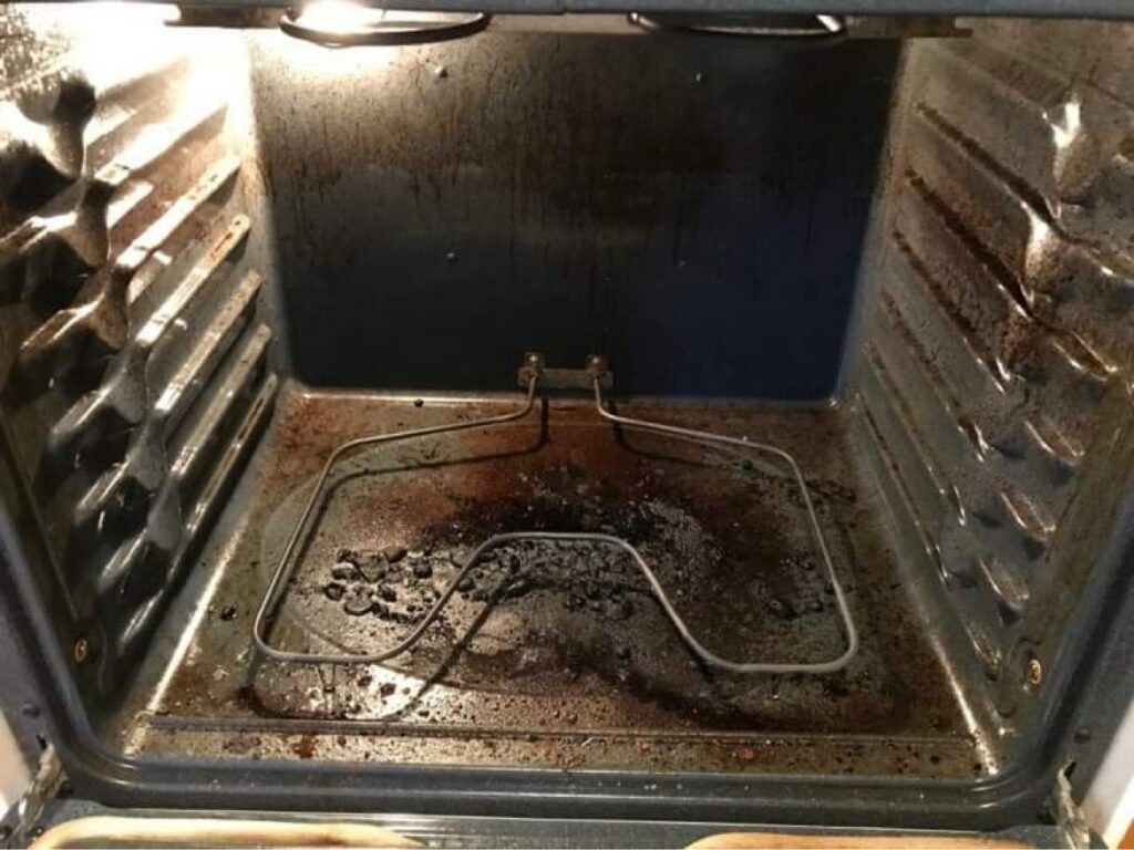 Oven Cleaning before