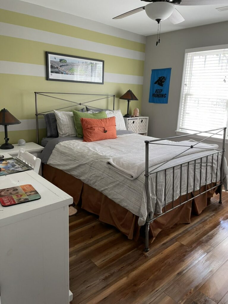 Bedroom cleaning after in Charlotte