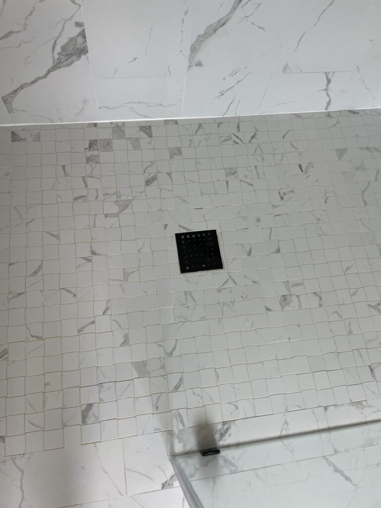 Shower tile cleaning