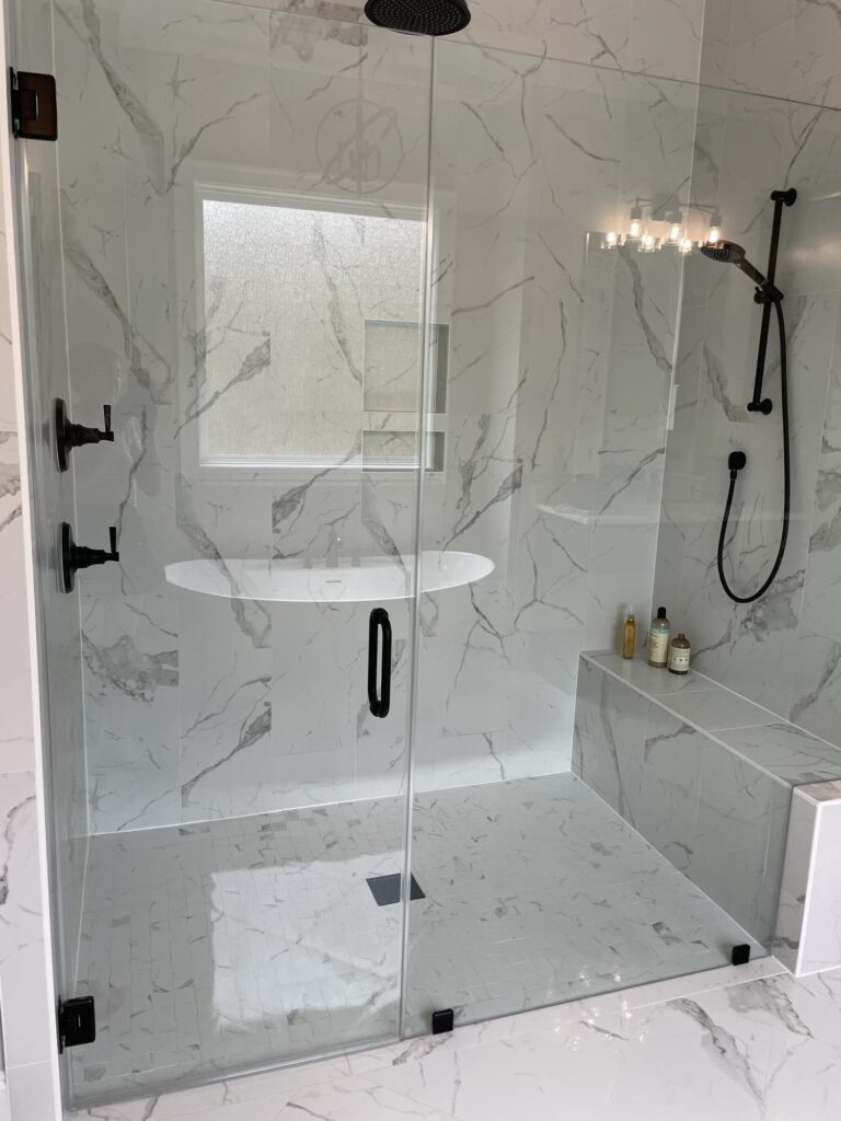Clean shower glass