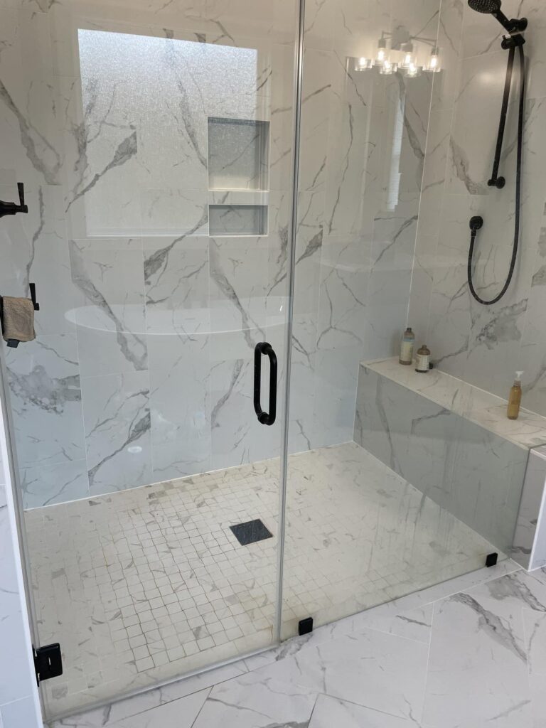 Shower glass cleaning