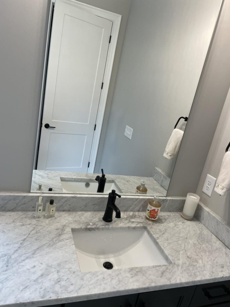 Bathroom cleaning after